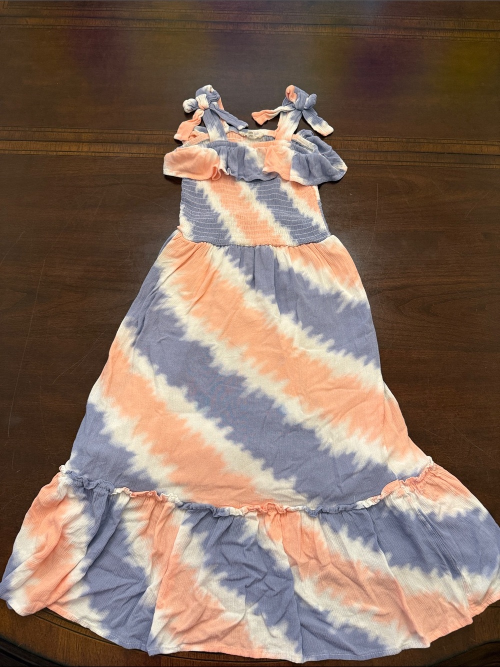 Jessica Simpson Peach & Lavender Tie-Dye Sundress for Girls